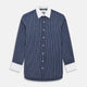 SHIRTS RF NEW WH T&A CLR WHITE DC WHT STRP ON NAVY 17