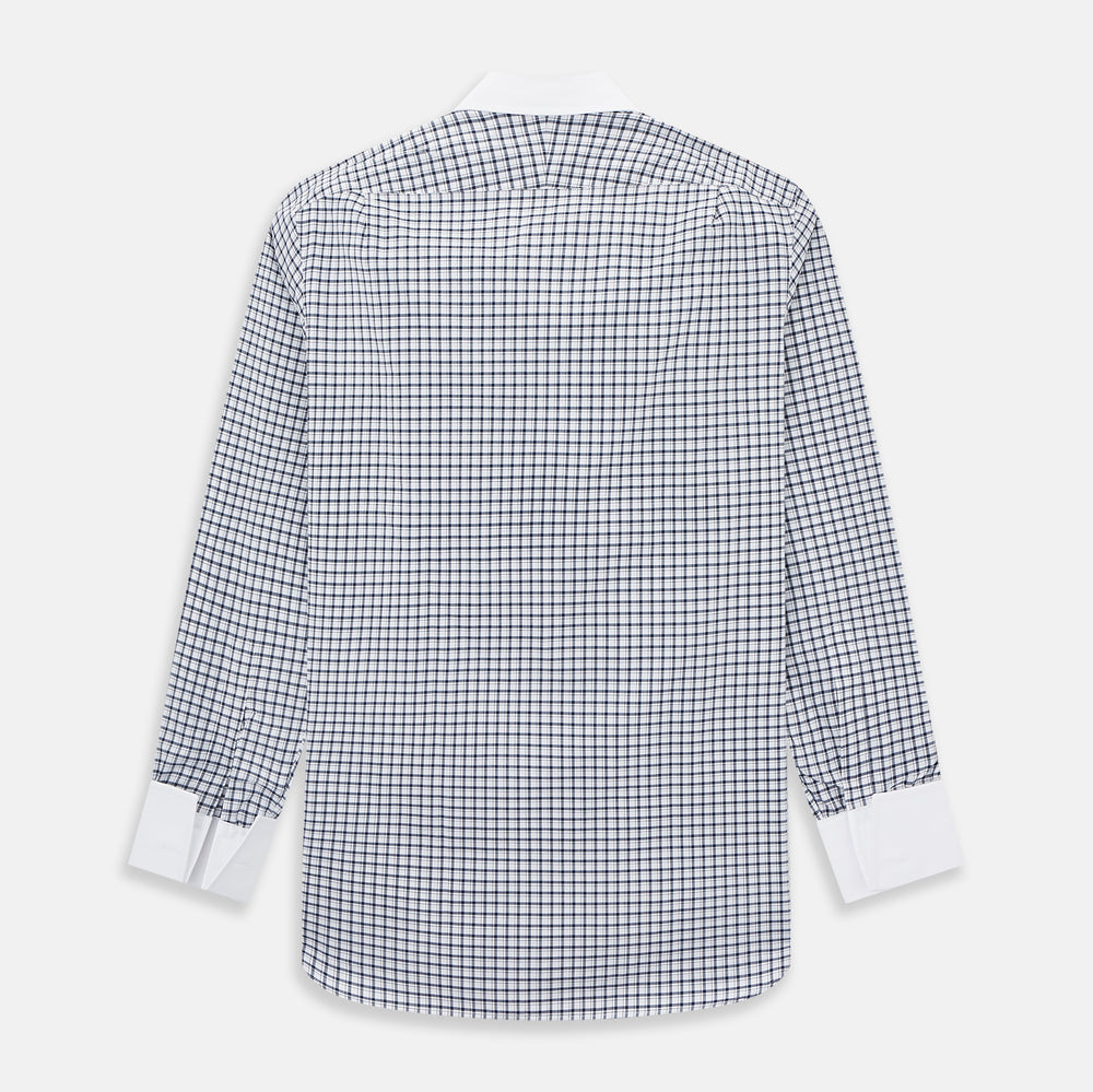 SHIRTS RF NEW WH T&A CLR WHITE DC NAVY CHK ON WHT 15.5