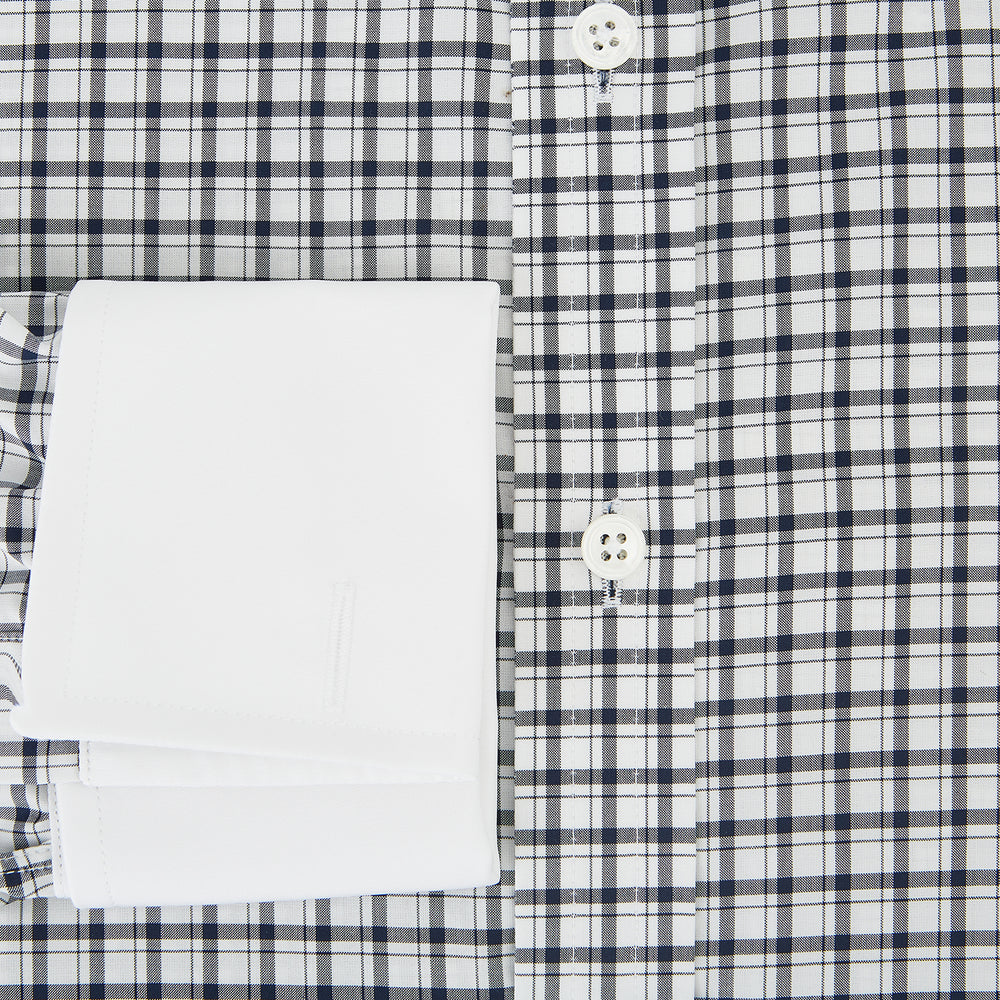SHIRTS RF NEW WH T&A CLR WHITE DC NAVY CHK ON WHT 15.5