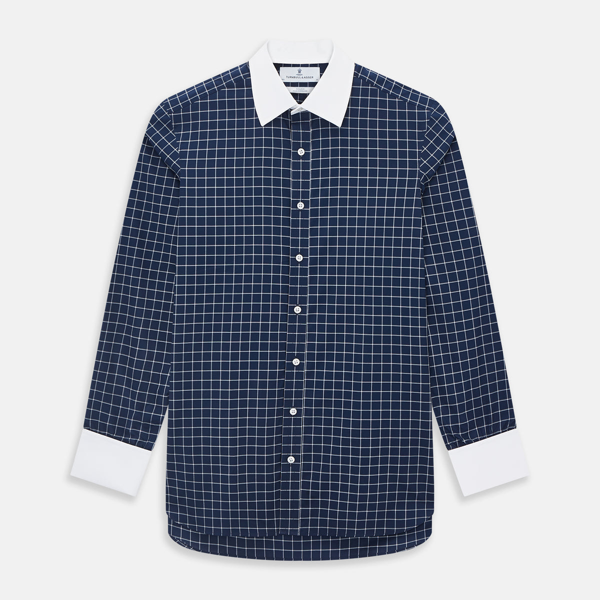 View 1 of product SHIRTS RF NEW WH T&A CLR WHITE DC WHT CHK ON NAVY 17.5