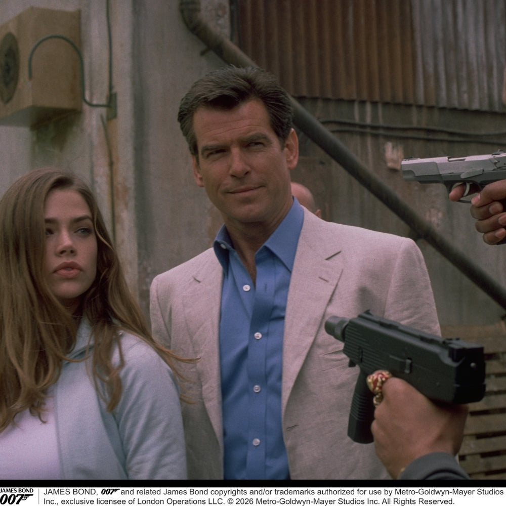The World Is Not Enough Blue Cotton Istanbul Shirt As Seen on James Bond