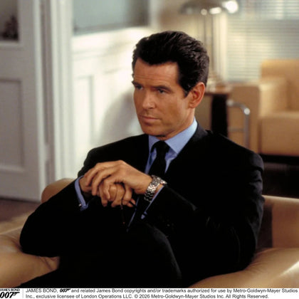 The World Is Not Enough Blue Cotton Istanbul Shirt As Seen on James Bond Image 1