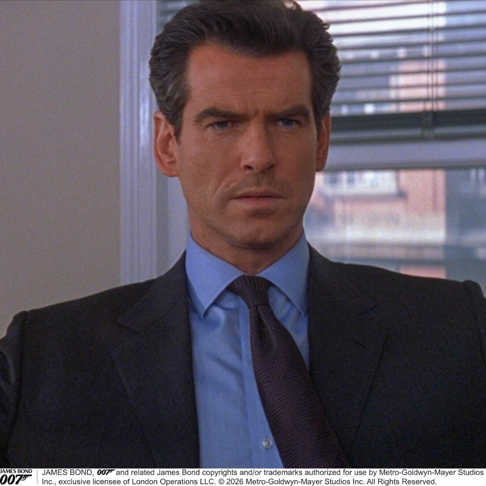 The World Is Not Enough Zig Zag Silk Tie As Seen on James Bond