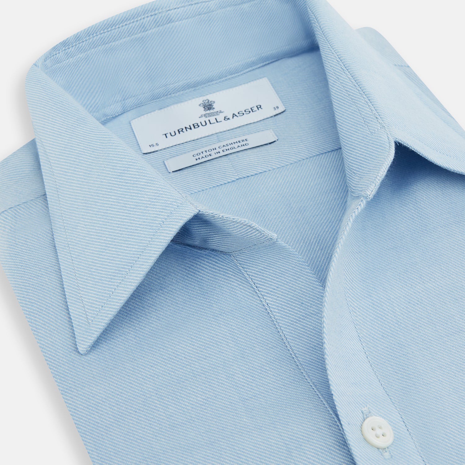 View 2 of product Blue Cotton Cashmere Chelsea Shirt