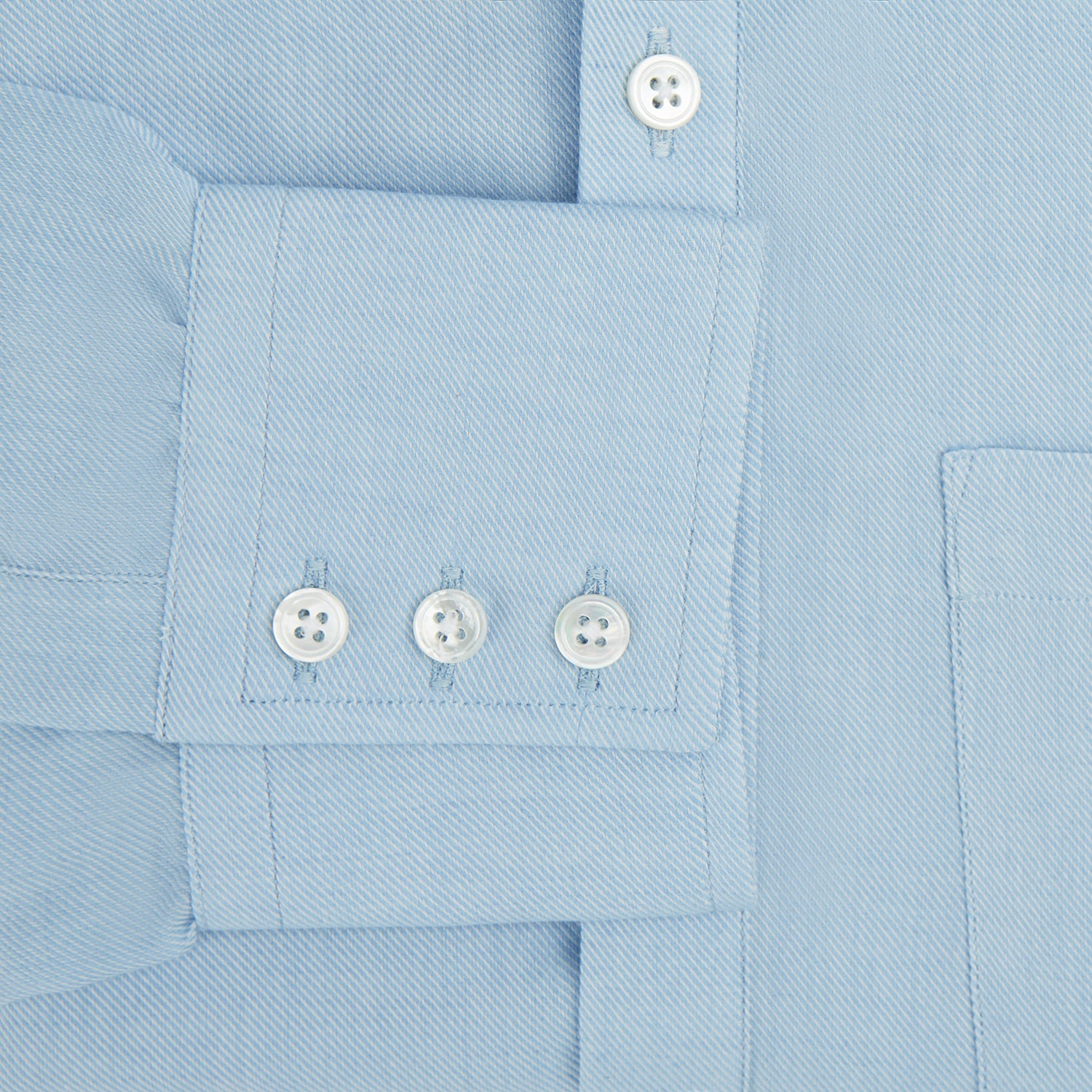 View 3 of product Blue Cotton Cashmere Chelsea Shirt