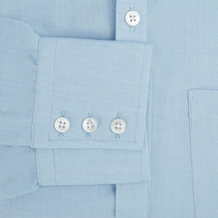 Blue Cotton Cashmere Chelsea Shirt Image 2