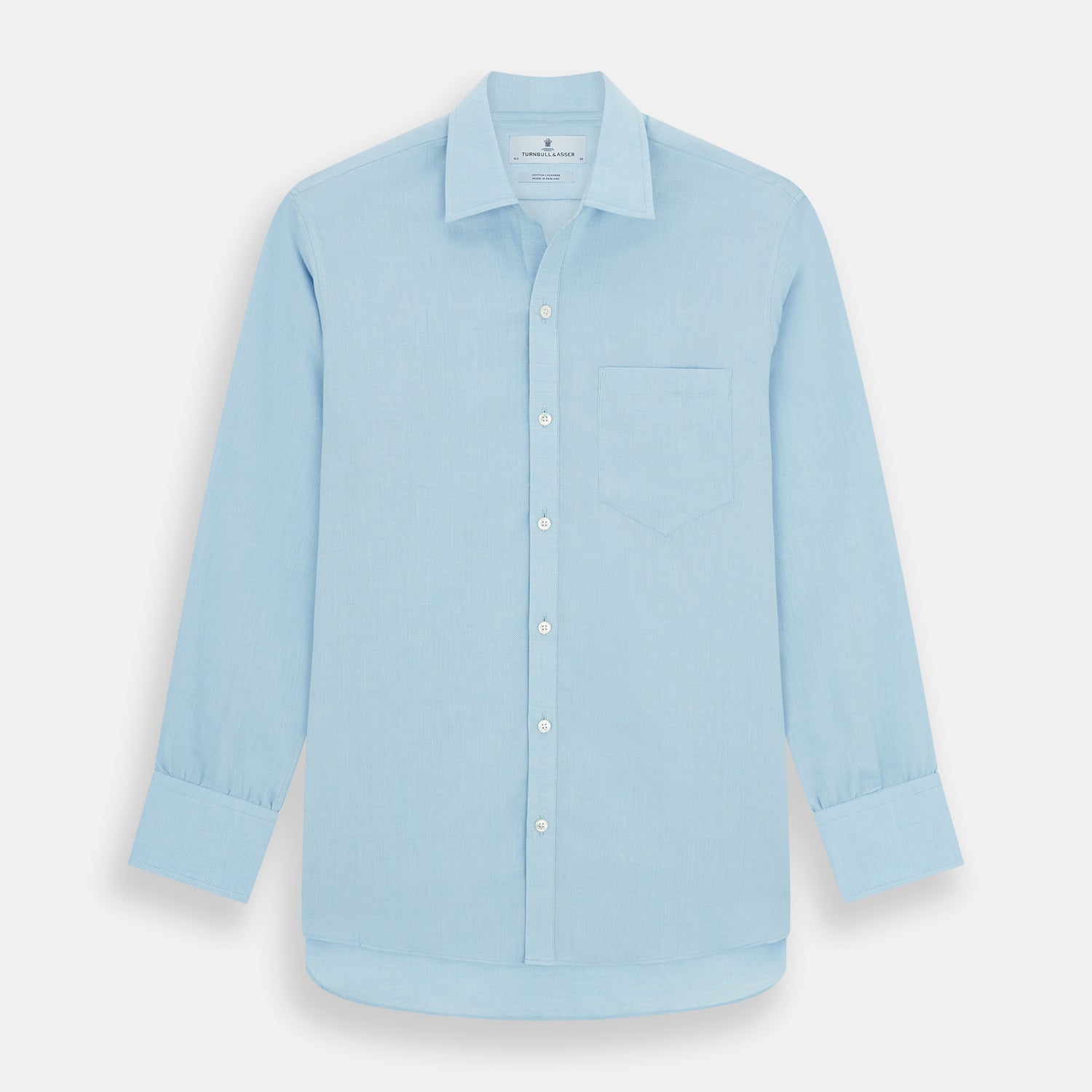 View 1 of product Blue Cotton Cashmere Chelsea Shirt