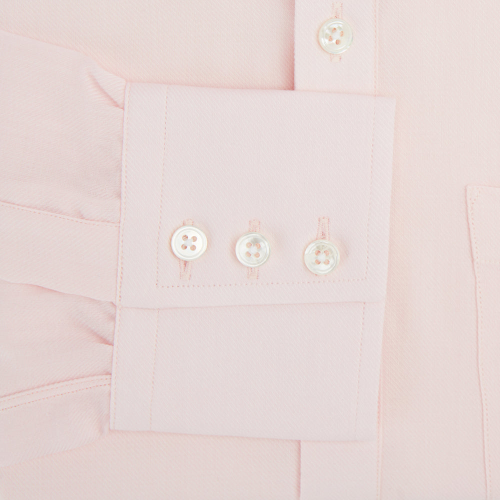 Pale Pink Cotton Cashmere Chelsea Shirt