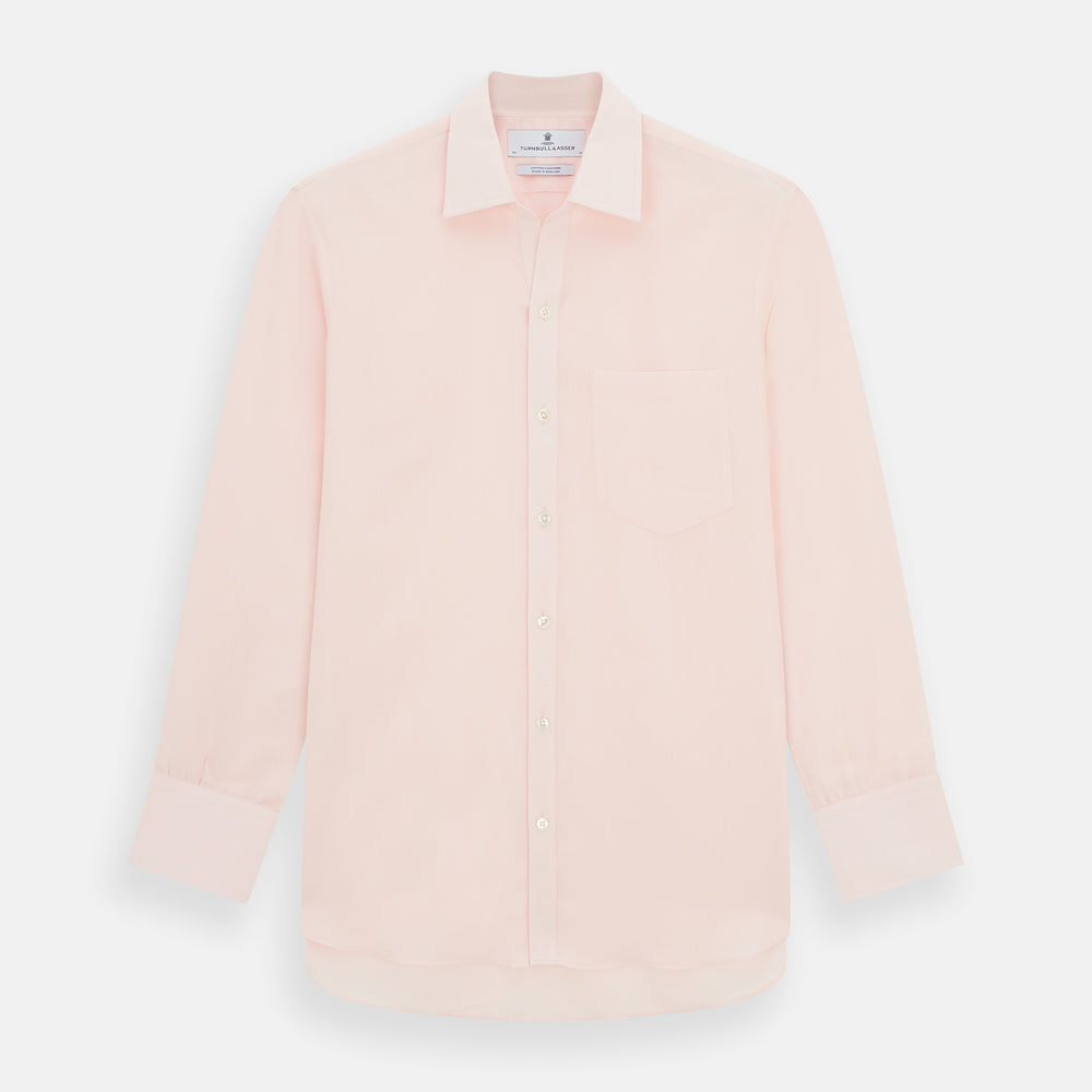 Pale Pink Cotton Cashmere Chelsea Shirt