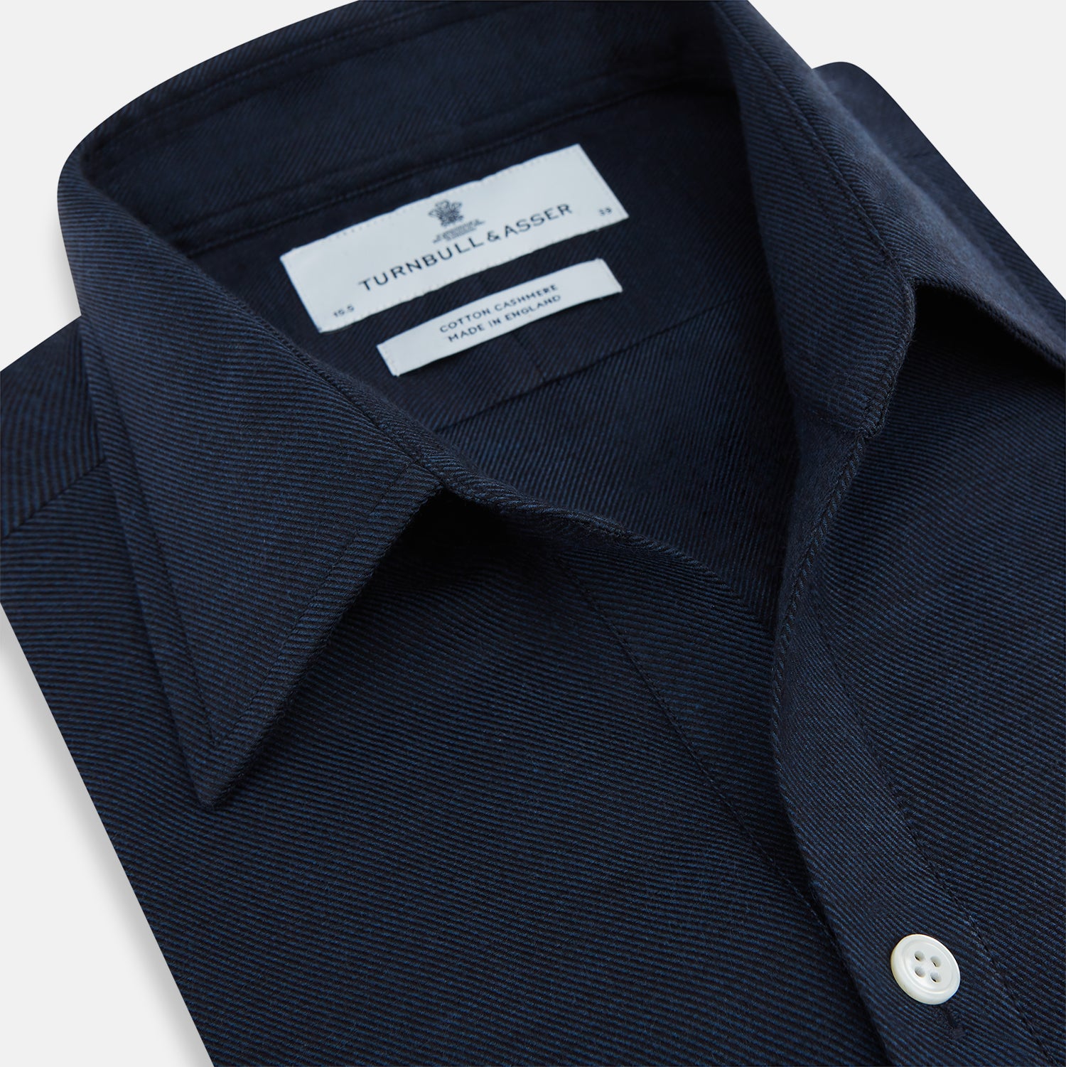 View 2 of product Navy Cotton Cashmere Chelsea Shirt