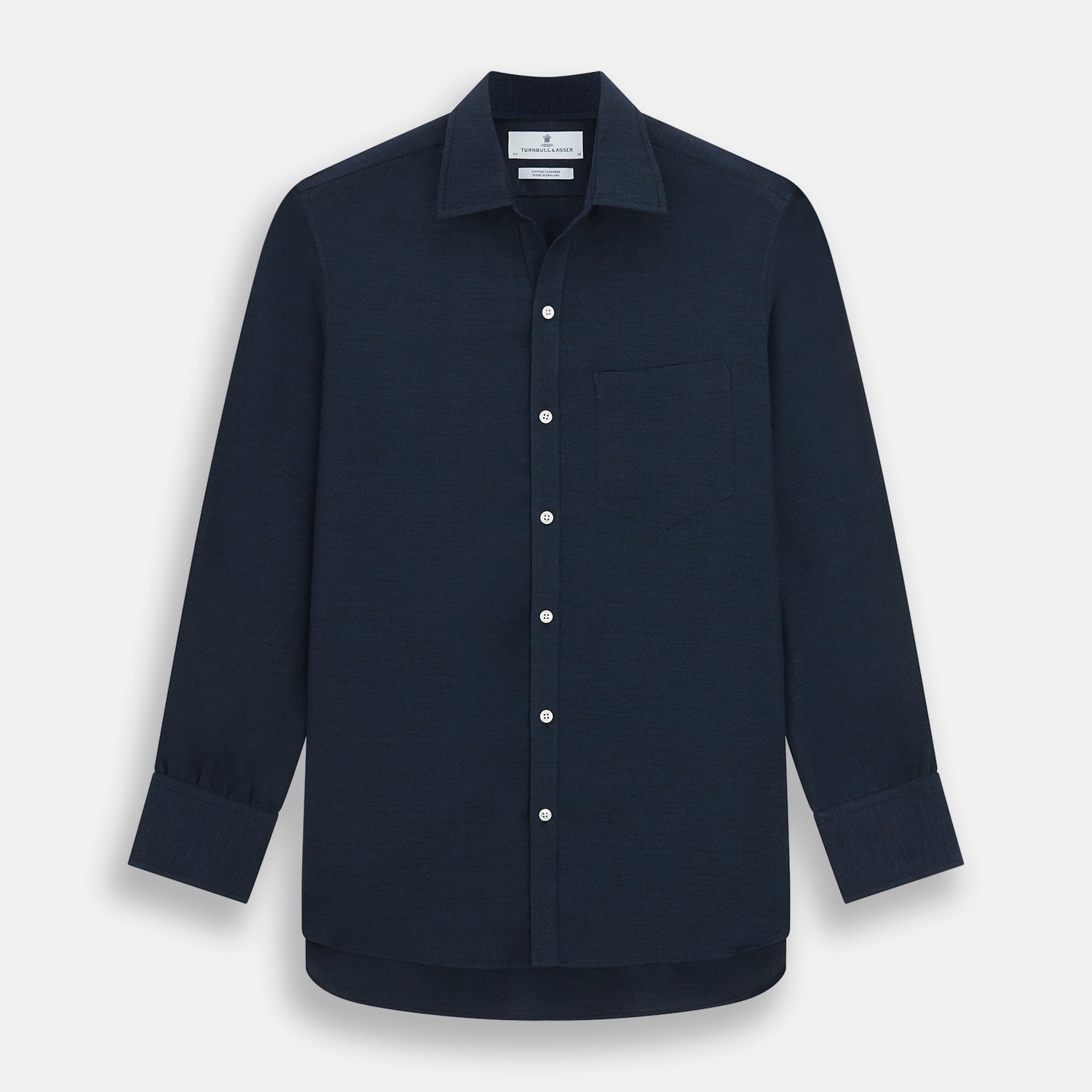 View 1 of product Navy Cotton Cashmere Chelsea Shirt