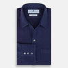 View 5 of product Navy Silk Chelsea Shirt