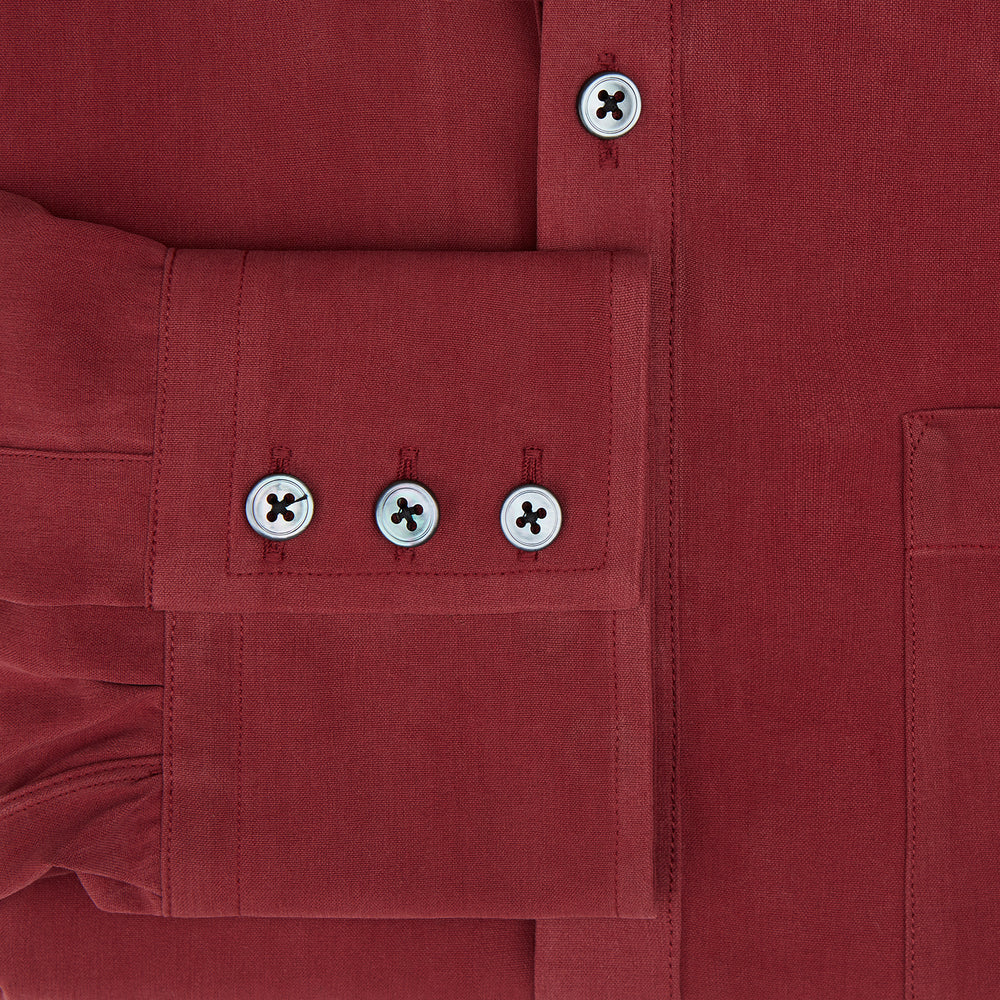 silk burgundy dress shirt Men Fashion Silky Long Sleeve Burgundy Red Button Down Shirt Dress Up Ultra Soft