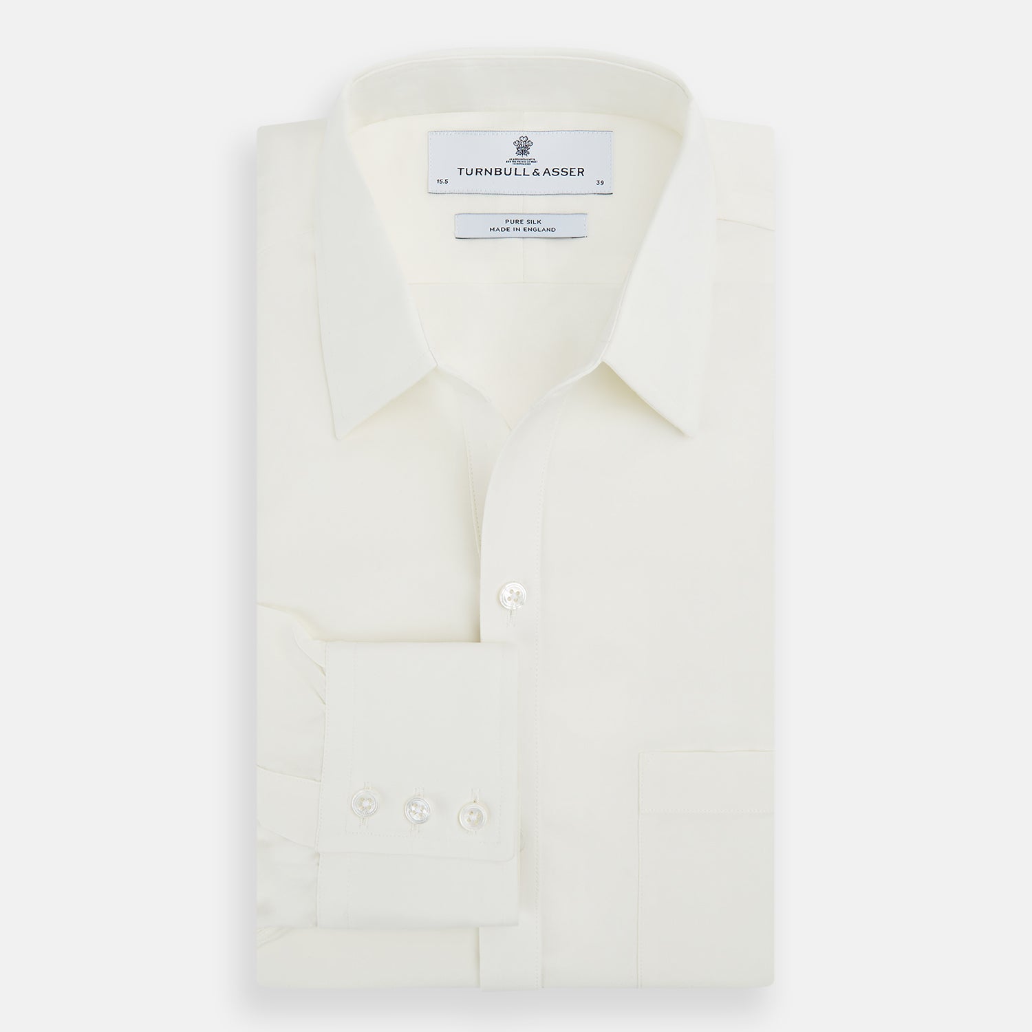 View 5 of product Cream Silk Chelsea Shirt