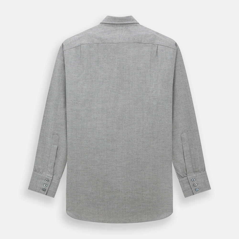 Grey Herringbone Chelsea Shirt