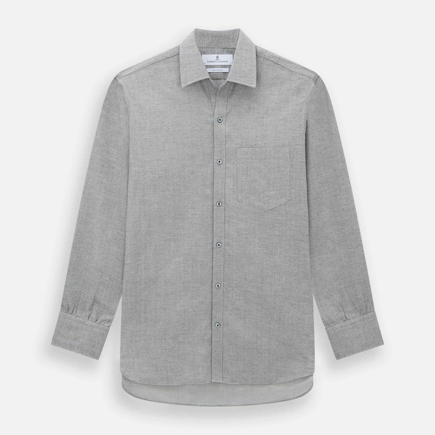 View 1 of product Grey Herringbone Chelsea Shirt