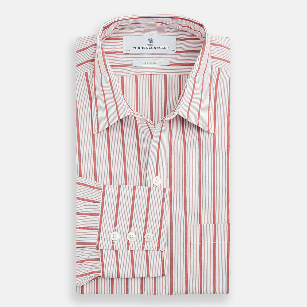 Red Multi Track Stripe Chelsea Shirt