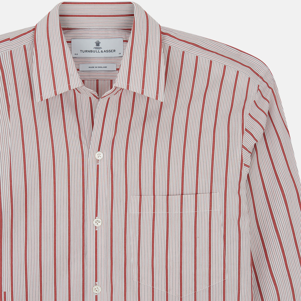 Red Multi Track Stripe Chelsea Shirt