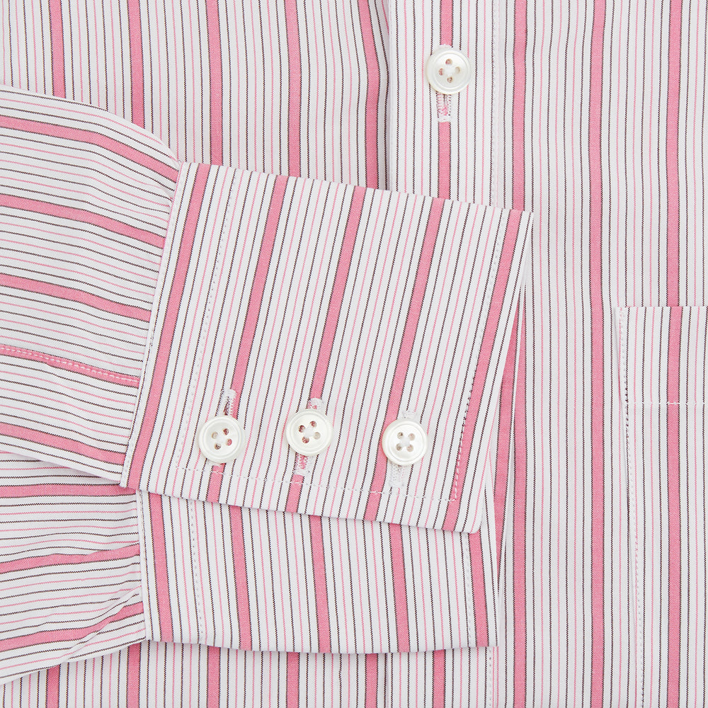 Pink Multi Track Stripe Chelsea Shirt