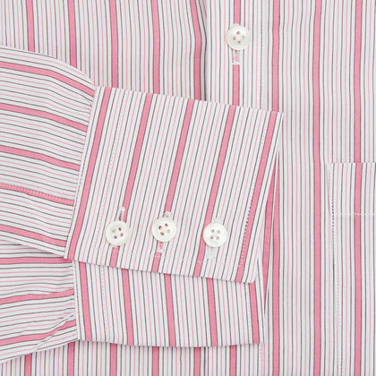 Pink Multi Track Stripe Chelsea Shirt Image 2