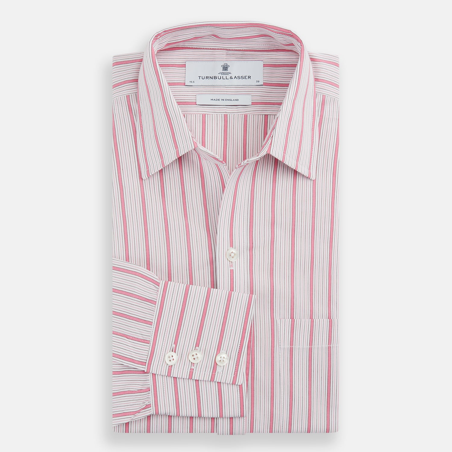 View 5 of product Pink Multi Track Stripe Chelsea Shirt