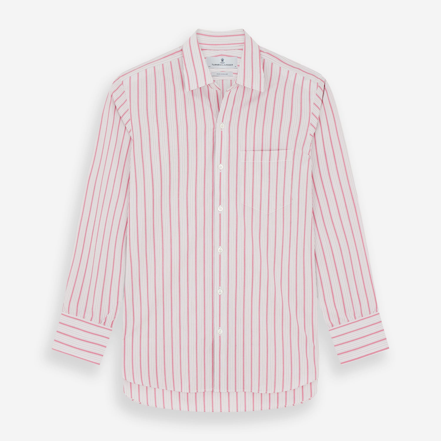 View 1 of product Pink Multi Track Stripe Chelsea Shirt