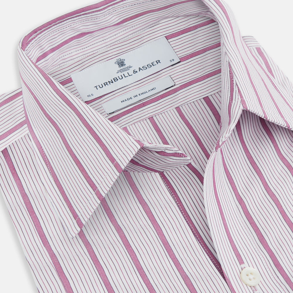 Purple Multi Track Stripe Chelsea Shirt