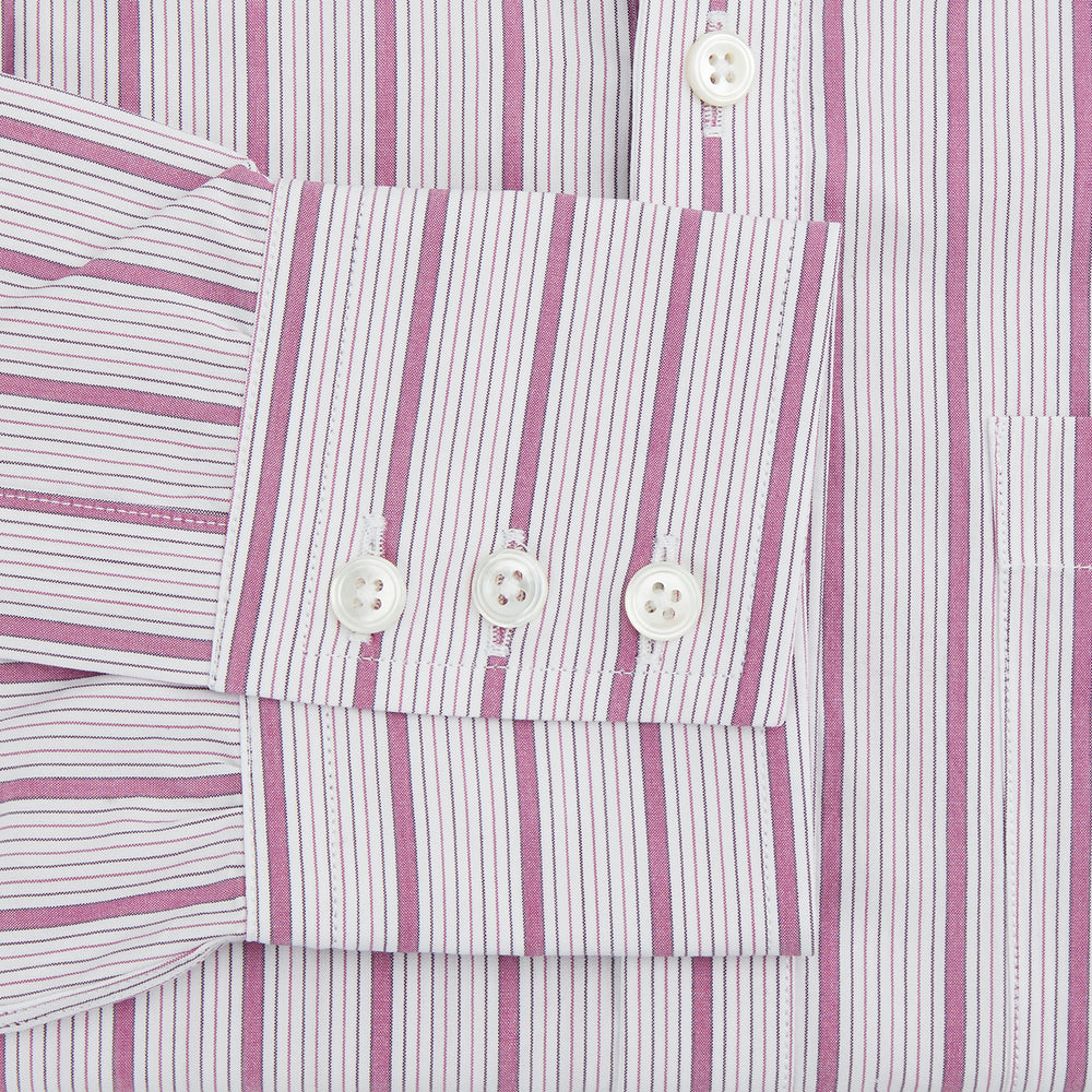 Purple Multi Track Stripe Chelsea Shirt