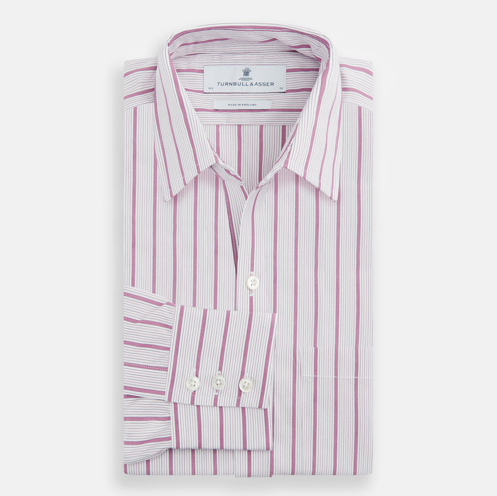 Purple Multi Track Stripe Chelsea Shirt