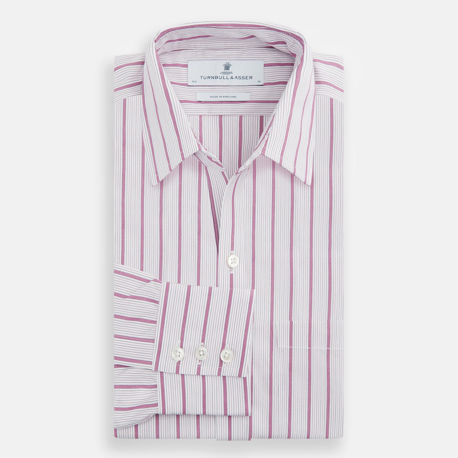 View 5 of product Purple Multi Track Stripe Chelsea Shirt