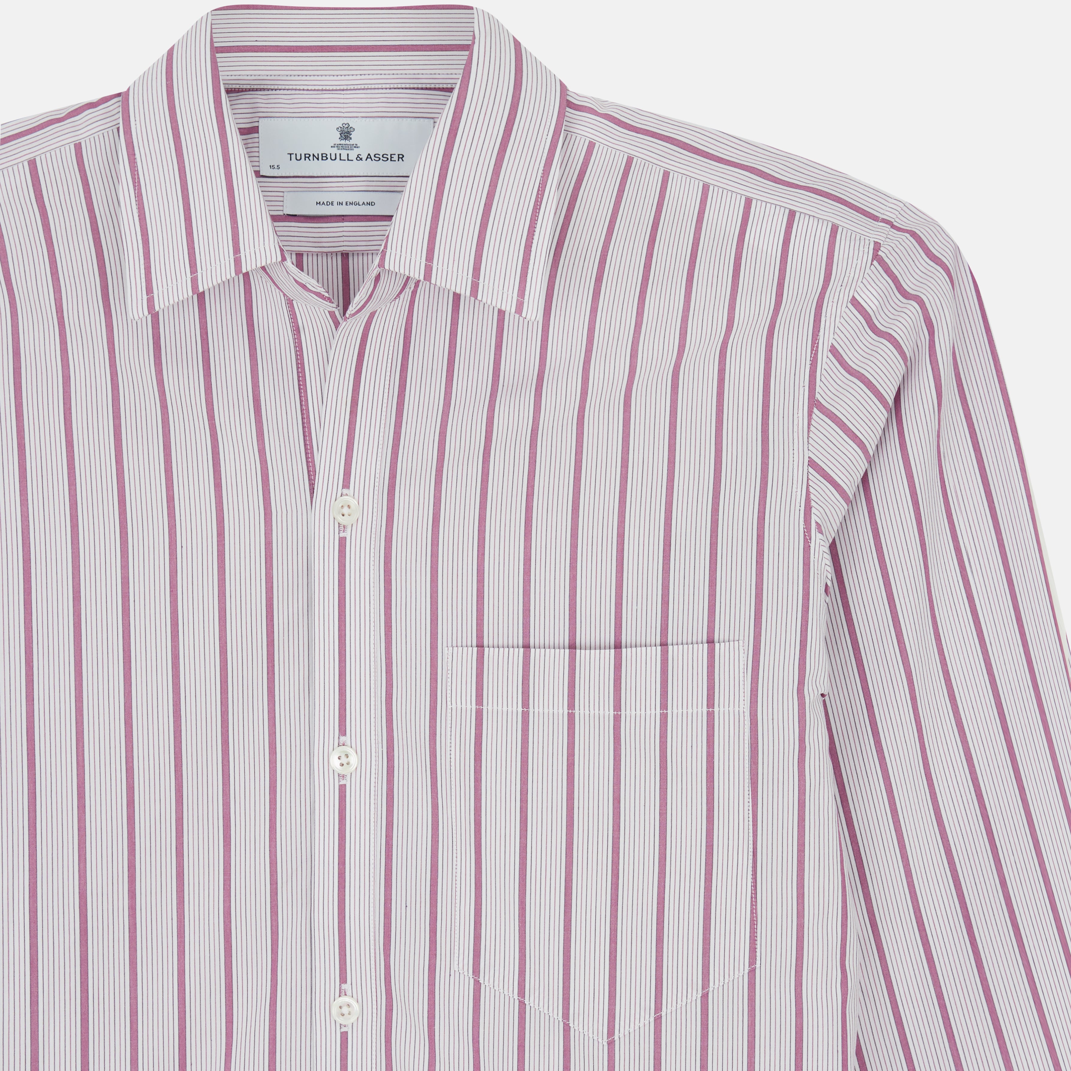 View 4 of product Purple Multi Track Stripe Chelsea Shirt