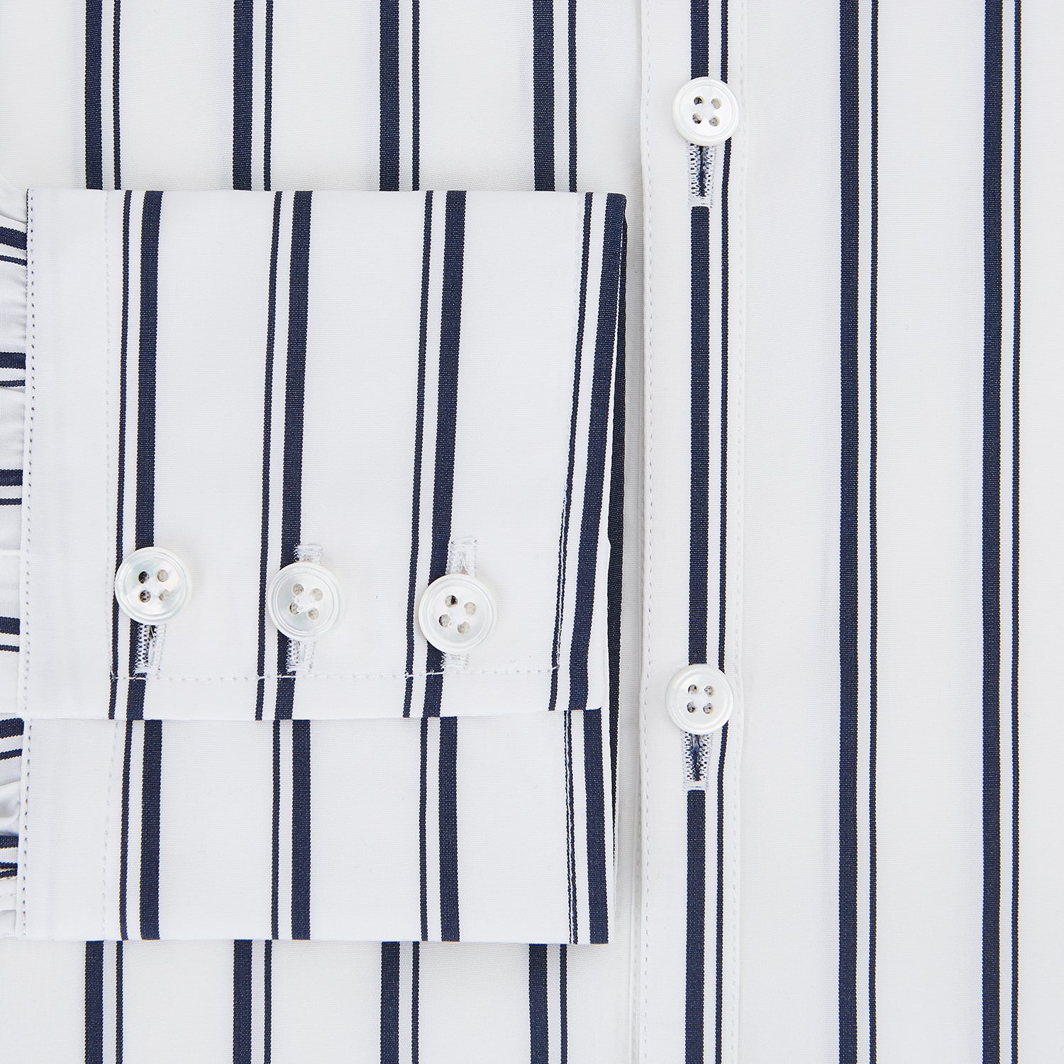 View 13 of product NAVY STRIPED COTTON WESTMINSTER SHIRT