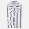 View 14 of product NAVY STRIPED COTTON WESTMINSTER SHIRT