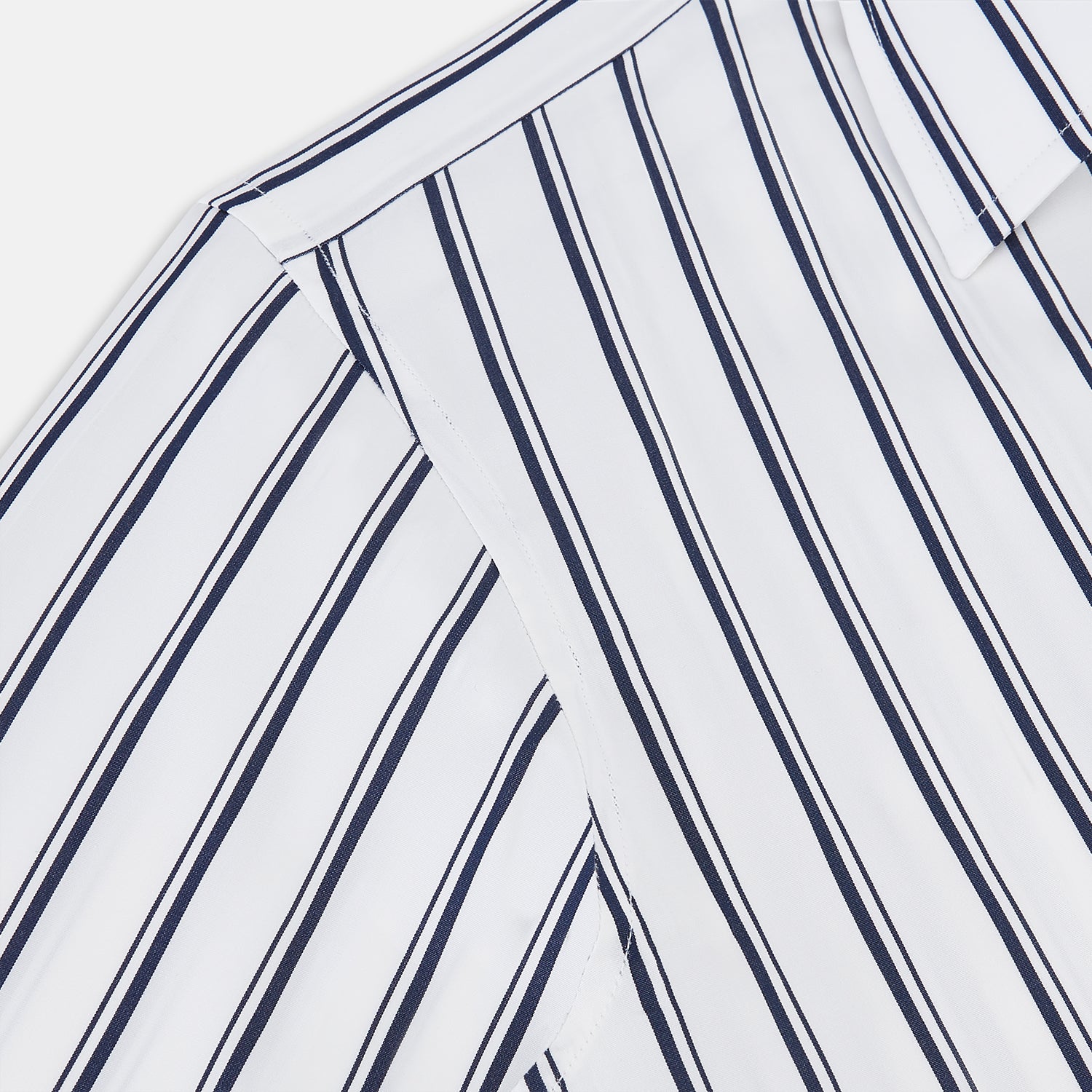 View 6 of product NAVY STRIPED COTTON WESTMINSTER SHIRT