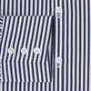 View 4 of product Striped Navy on White Westminster Regular Fit Shirt in Cotton