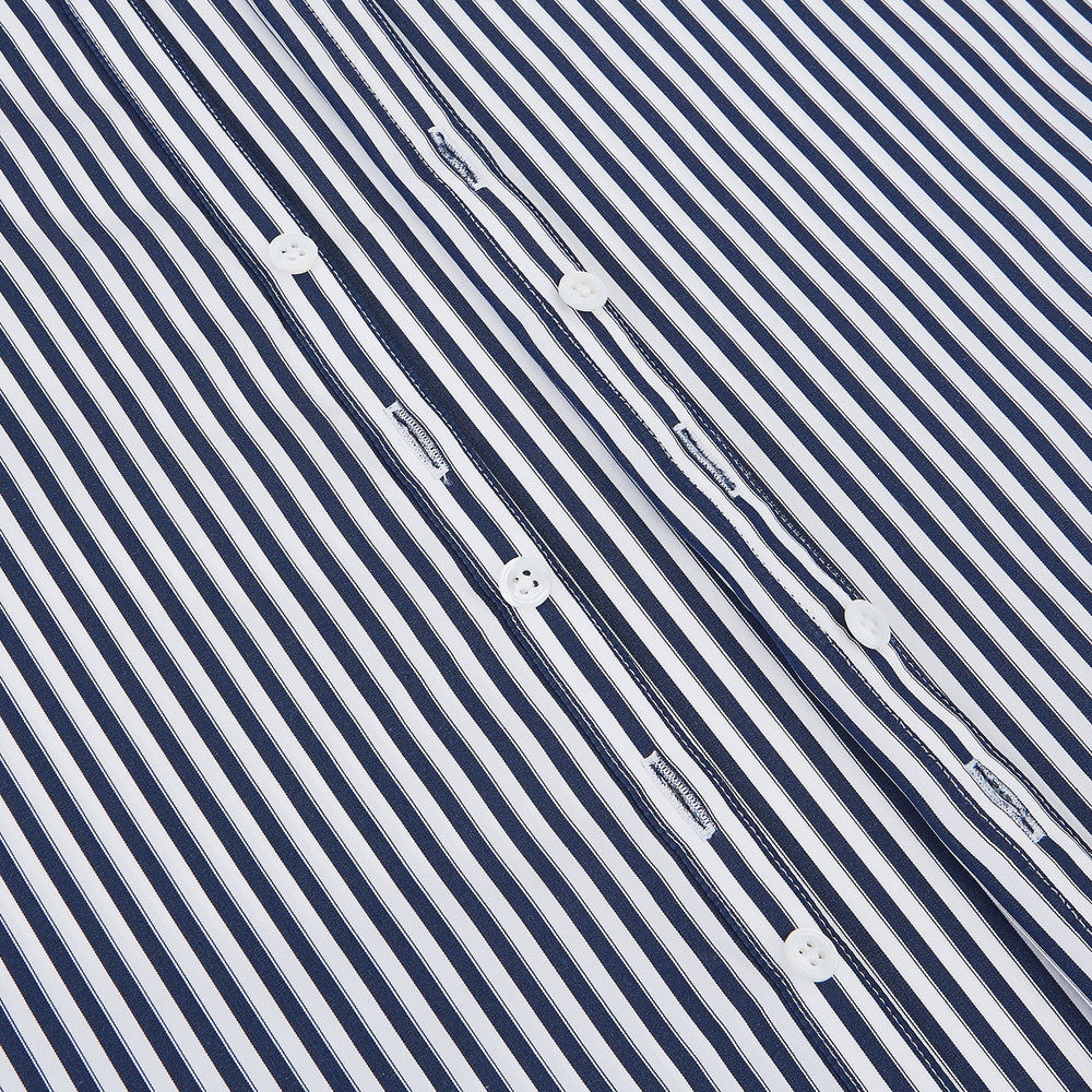 Striped Navy on White Westminster Regular Fit Shirt in Cotton