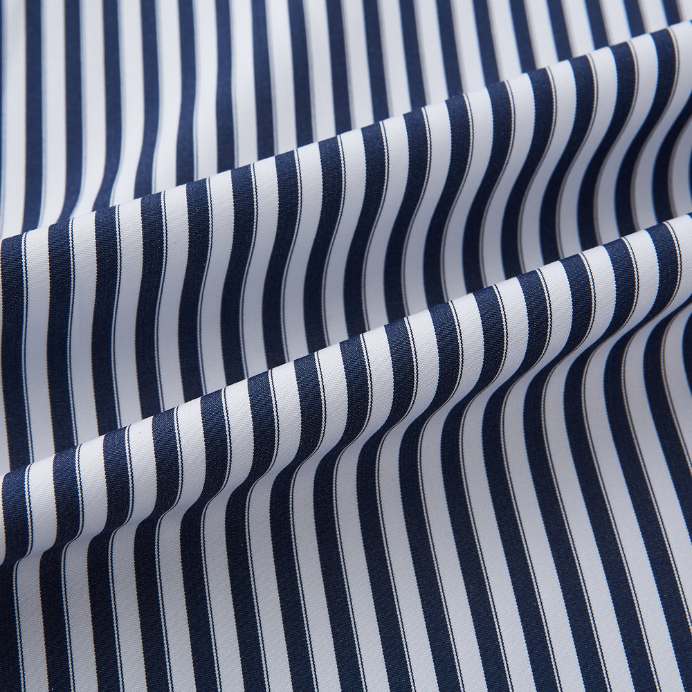Striped Navy on White Westminster Regular Fit Shirt in Cotton