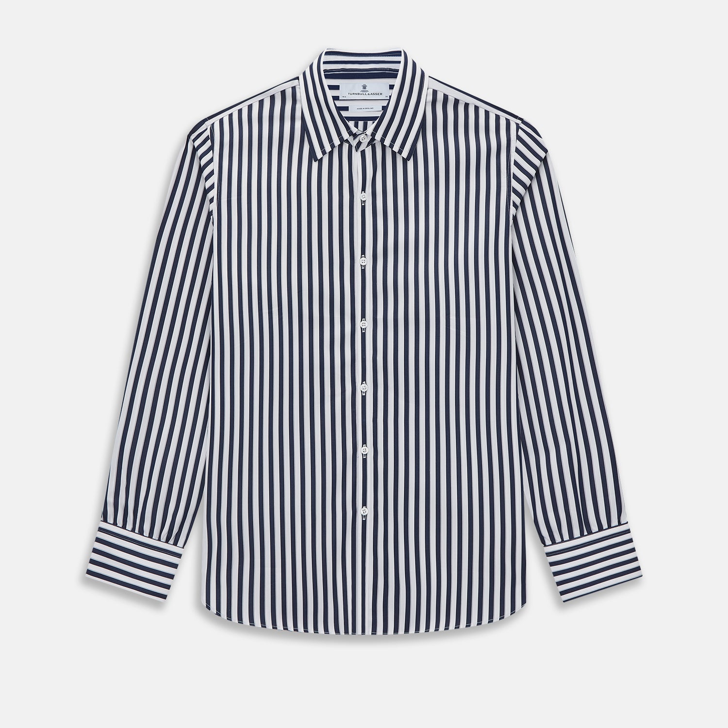 View 1 of product Striped Navy on White Westminster Regular Fit Shirt in Cotton
