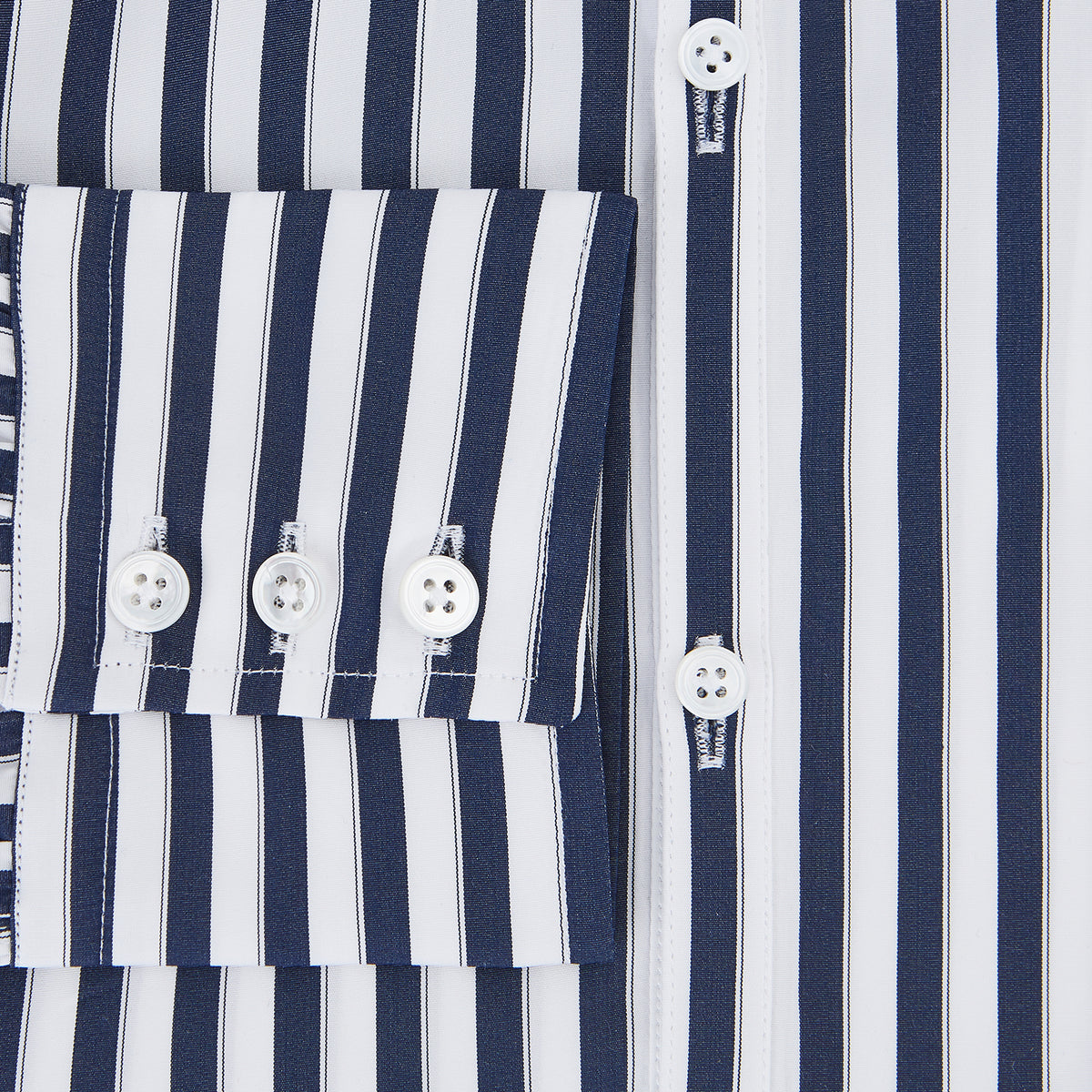 View 3 of product Striped Navy on White Westminster Regular Fit Shirt in Cotton