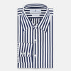 View 4 of product Striped Navy on White Westminster Regular Fit Shirt in Cotton