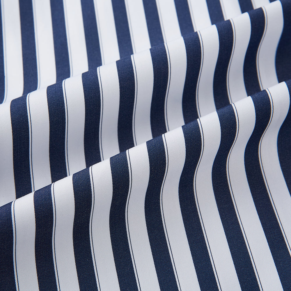 Striped Navy on White Westminster Regular Fit Shirt in Cotton