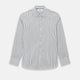 Navy Stripe on White Westminster Shirt with Closed Collar and Button Cuffs