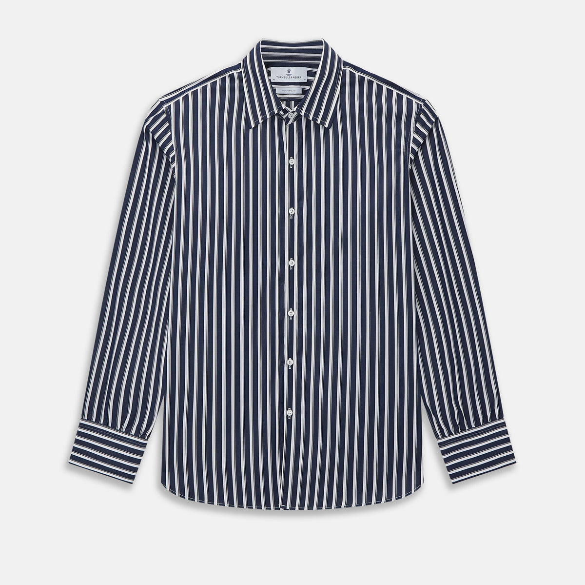 View 1 of product Striped Navy on White Westminster Regular Fit Shirt in Cotton