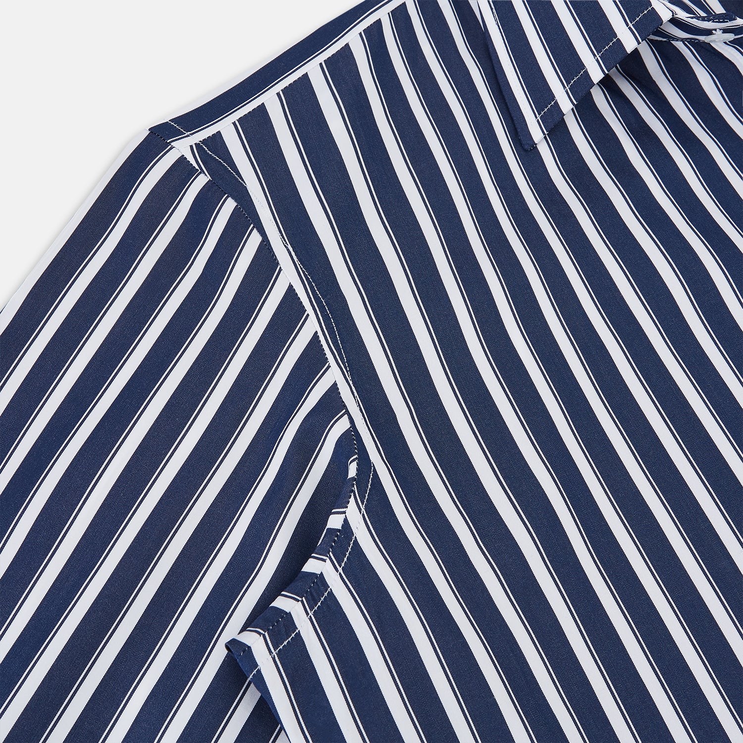 View 3 of product Striped Navy on White Westminster Regular Fit Shirt in Cotton