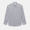 View 1 of product Chequered Navy on White Westminster Regular Fit Shirt in Cotton