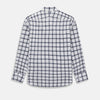 View 3 of product Chequered Navy on White Westminster Regular Fit Shirt in Cotton