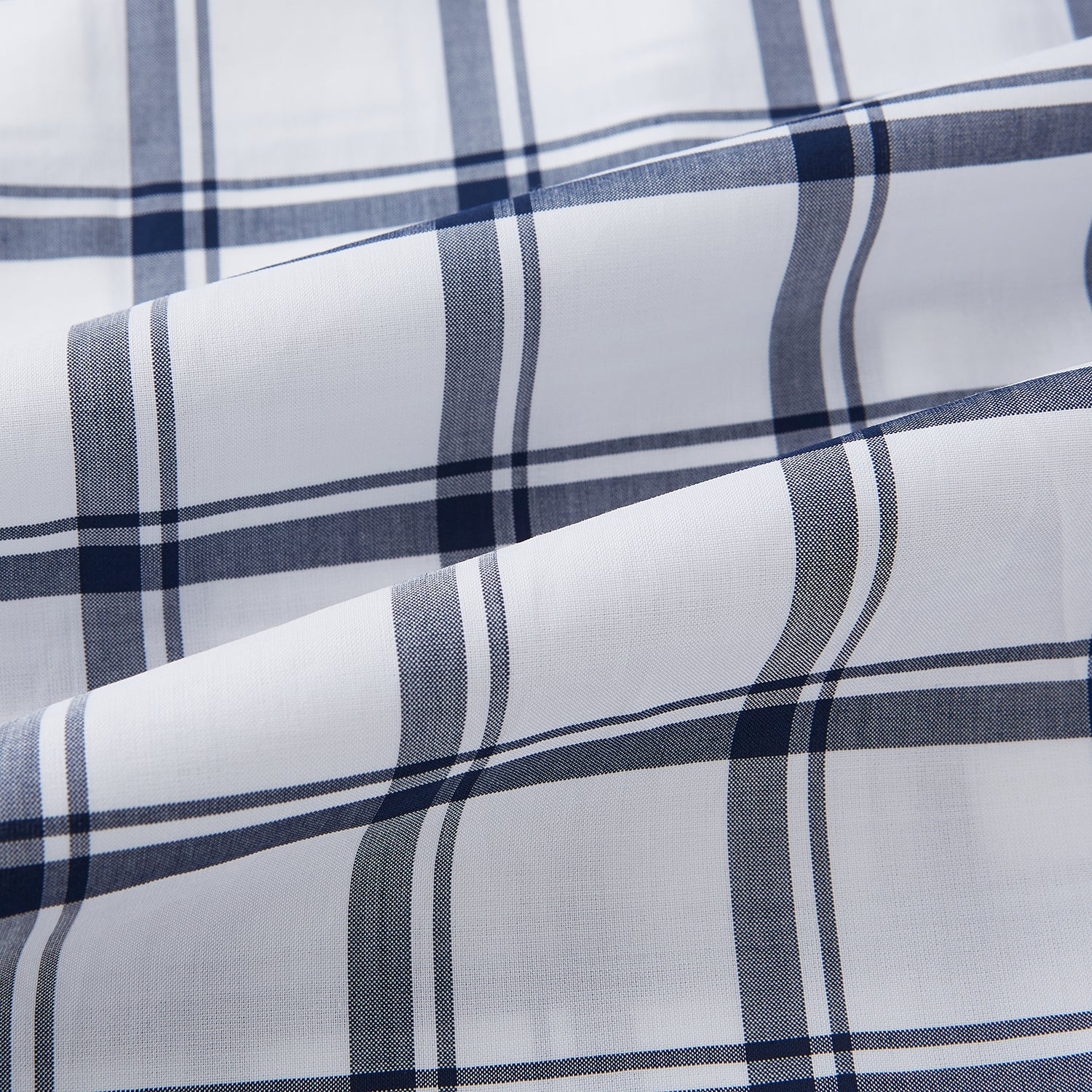 View 7 of product Chequered Navy on White Westminster Regular Fit Shirt in Cotton