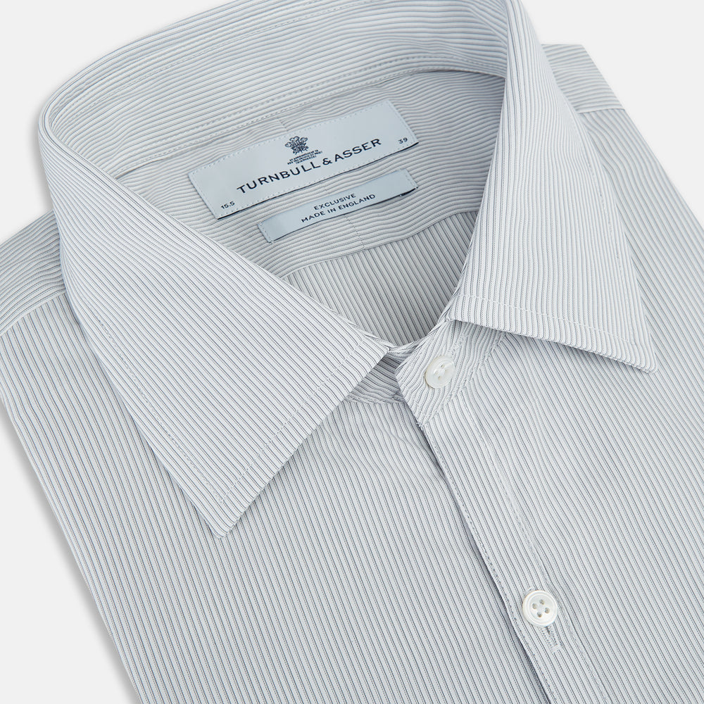 Grey Ripple Double Pinstripe Westminster Shirt 17