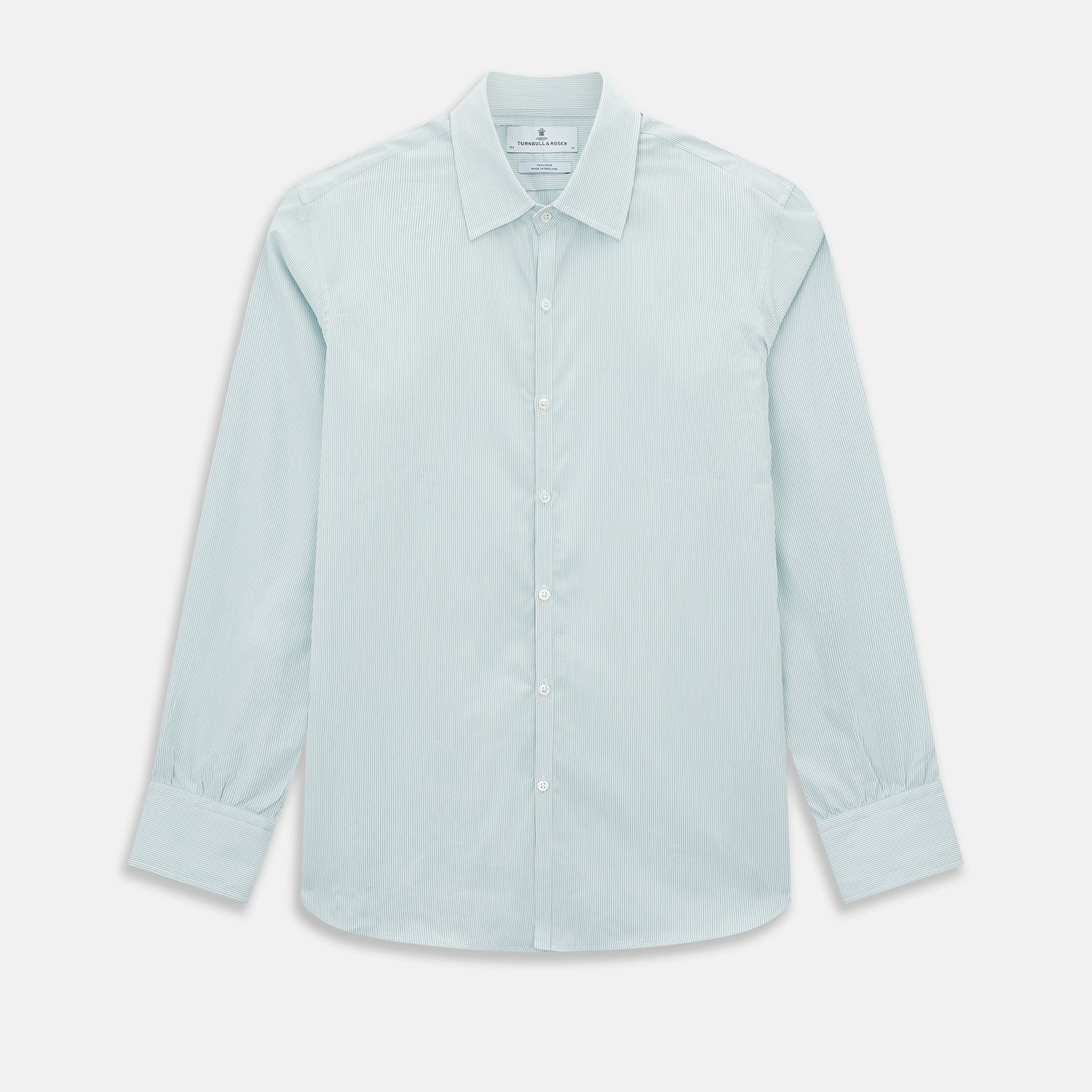 View 1 of product Sage Ripple Double Pinstripe Westminster Shirt 18.5