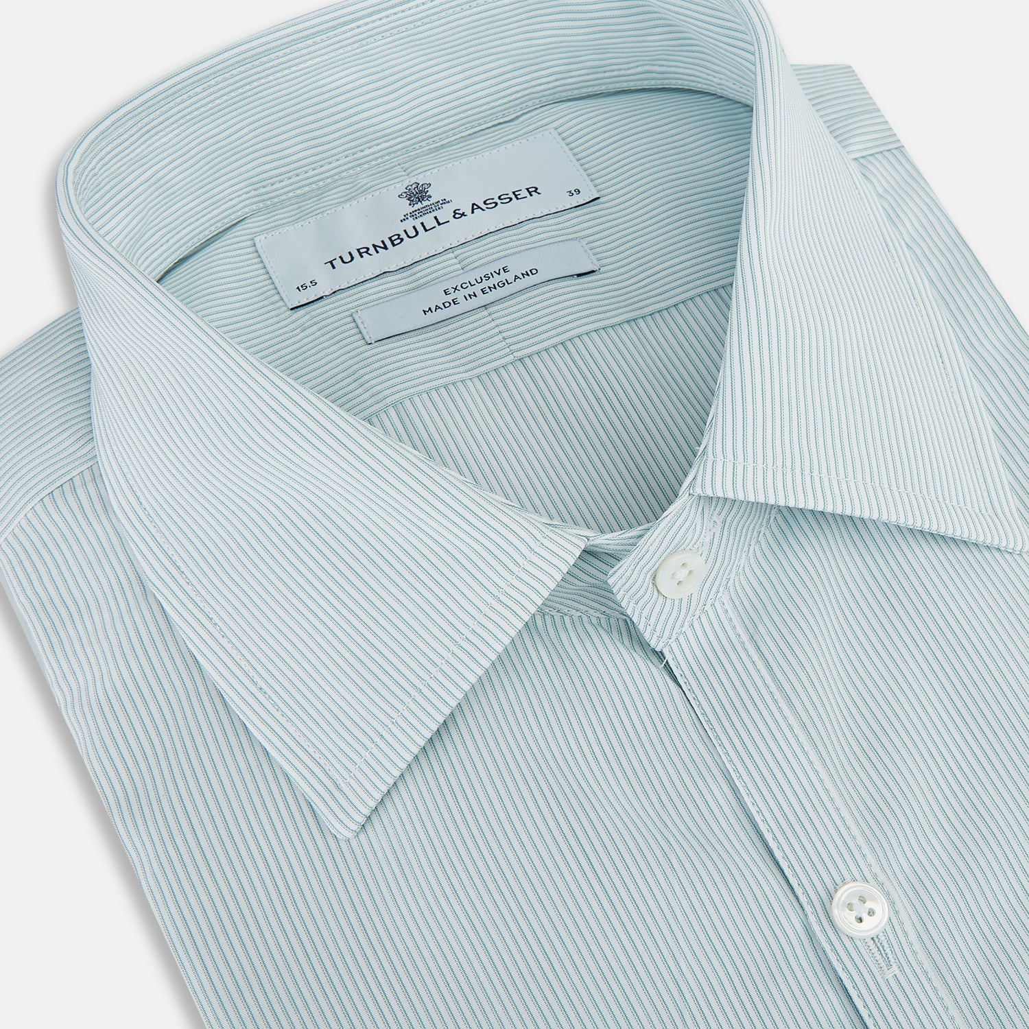 View 2 of product Sage Ripple Double Pinstripe Westminster Shirt 18.5